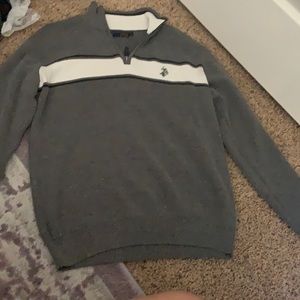Vintage polo half zip sweater
